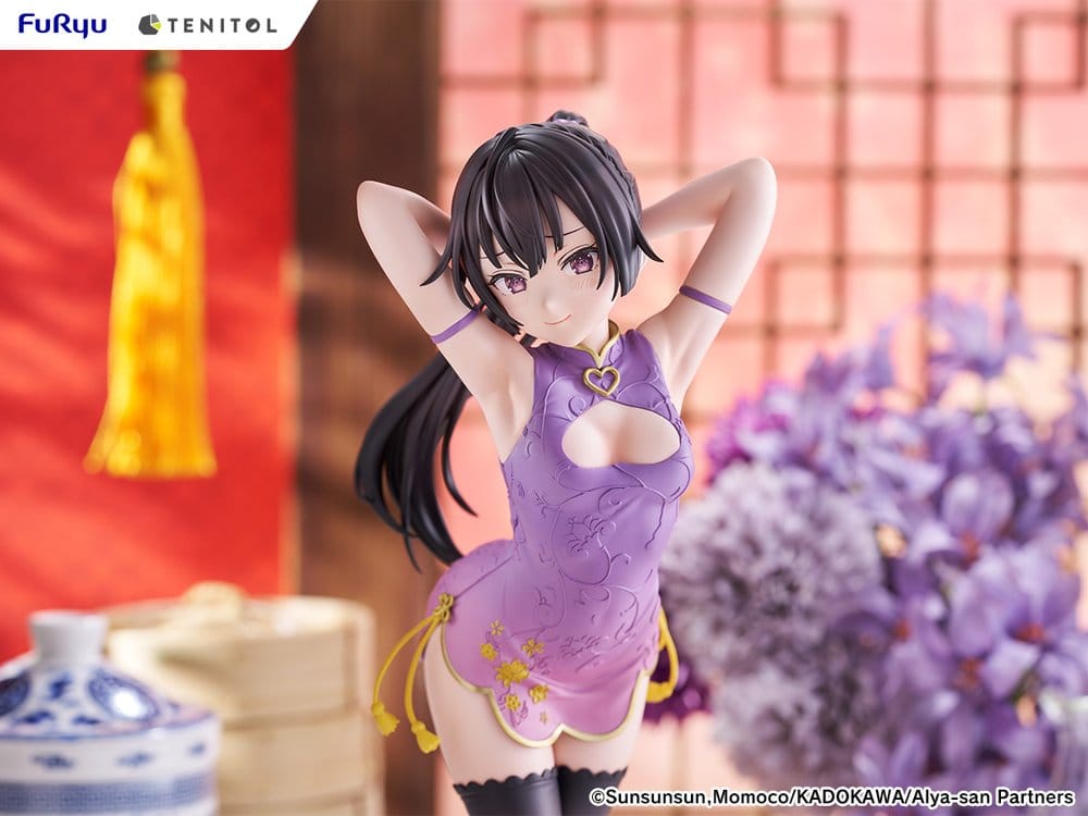 Alya Ibland Gömmer Sina Känslor på Ryska Tenitol Tall PVC-figur Yuki Suou Cheongsam-version 28 cm