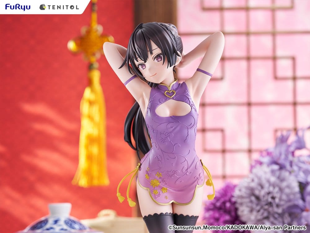 Alya Ibland Gömmer Sina Känslor på Ryska Tenitol Tall PVC-figur Yuki Suou Cheongsam-version 28 cm