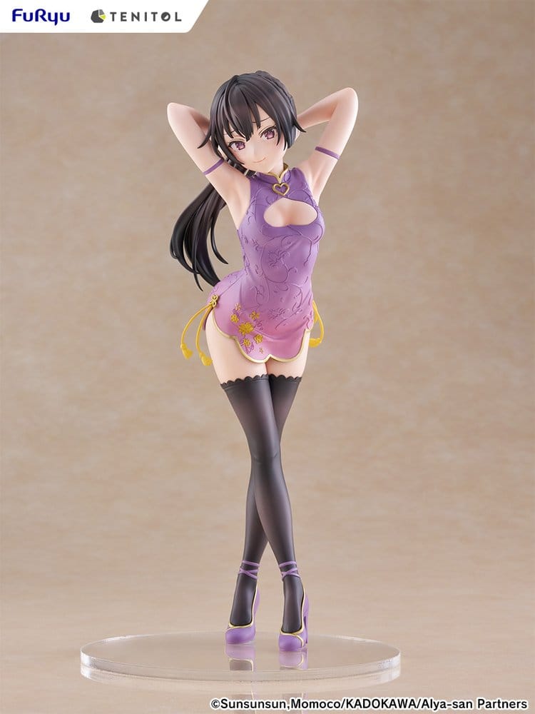 Alya Ibland Gömmer Sina Känslor på Ryska Tenitol Tall PVC-figur Yuki Suou Cheongsam-version 28 cm