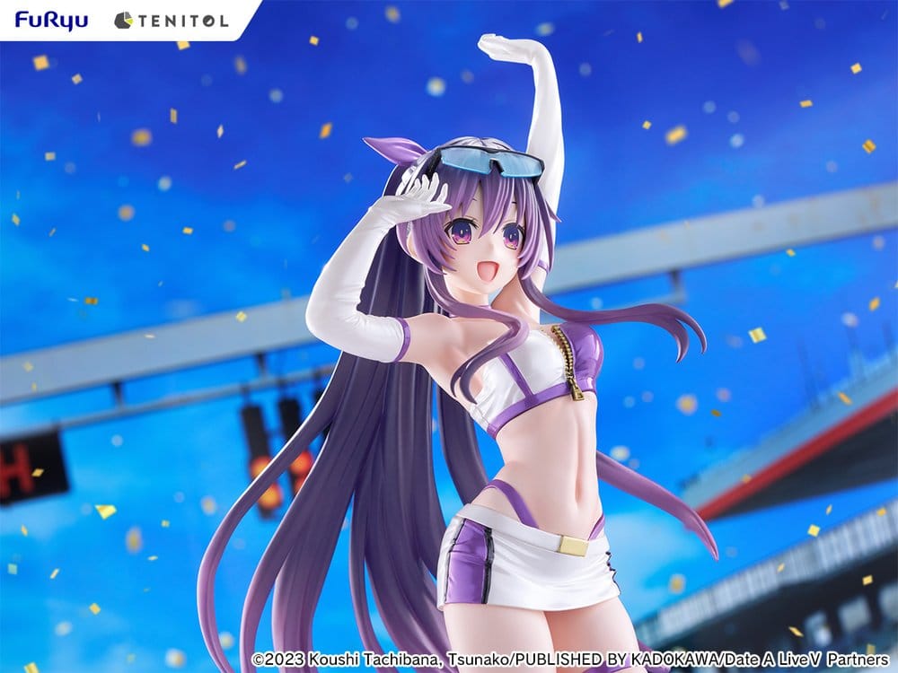 Date A Live V Tenitol Tall PVC-figur Tohka Yatogami Race Queen-version, 30 cm