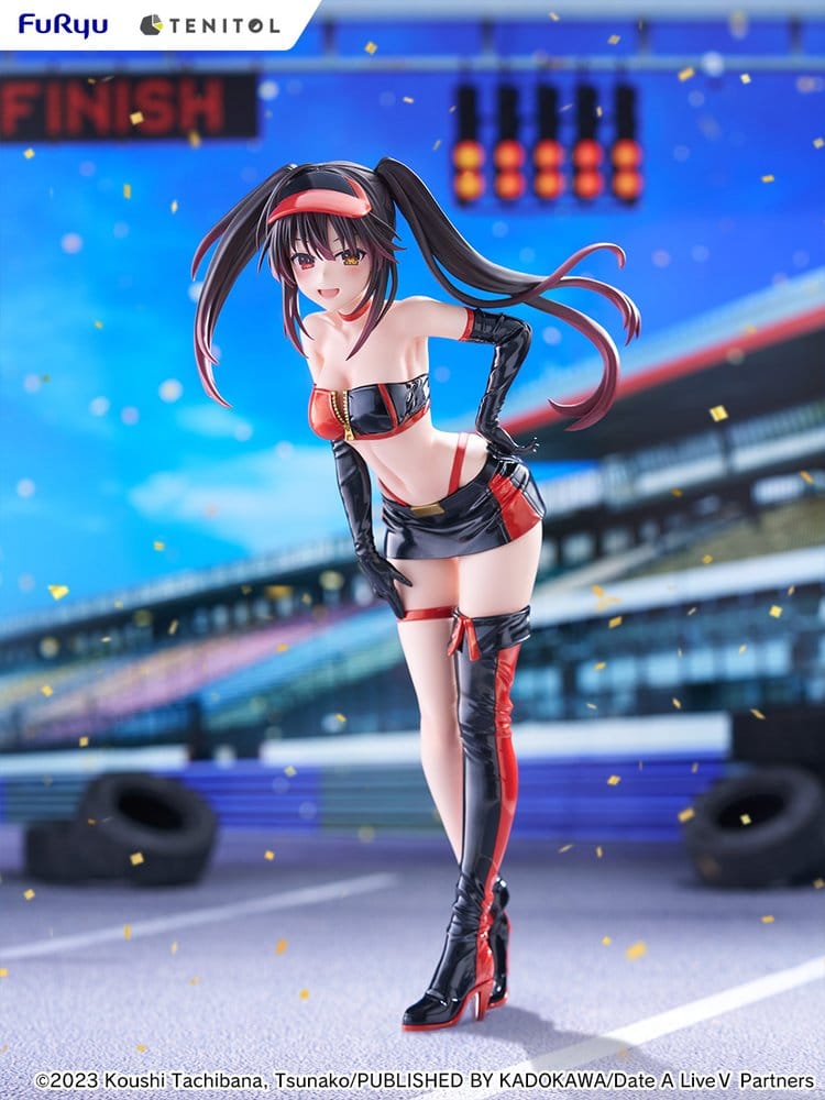 Date A Live V Tenitol Hög PVC-figur Kurumi Tokisaki Race Queen-version 29 cm