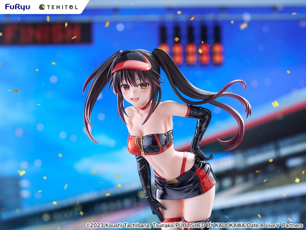 Date A Live V Tenitol Hög PVC-figur Kurumi Tokisaki Race Queen-version 29 cm