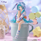 Hatsune Miku Noodle Stopper PVC Figur med Kaninöron i Blå Färg – 14 cm Furyu