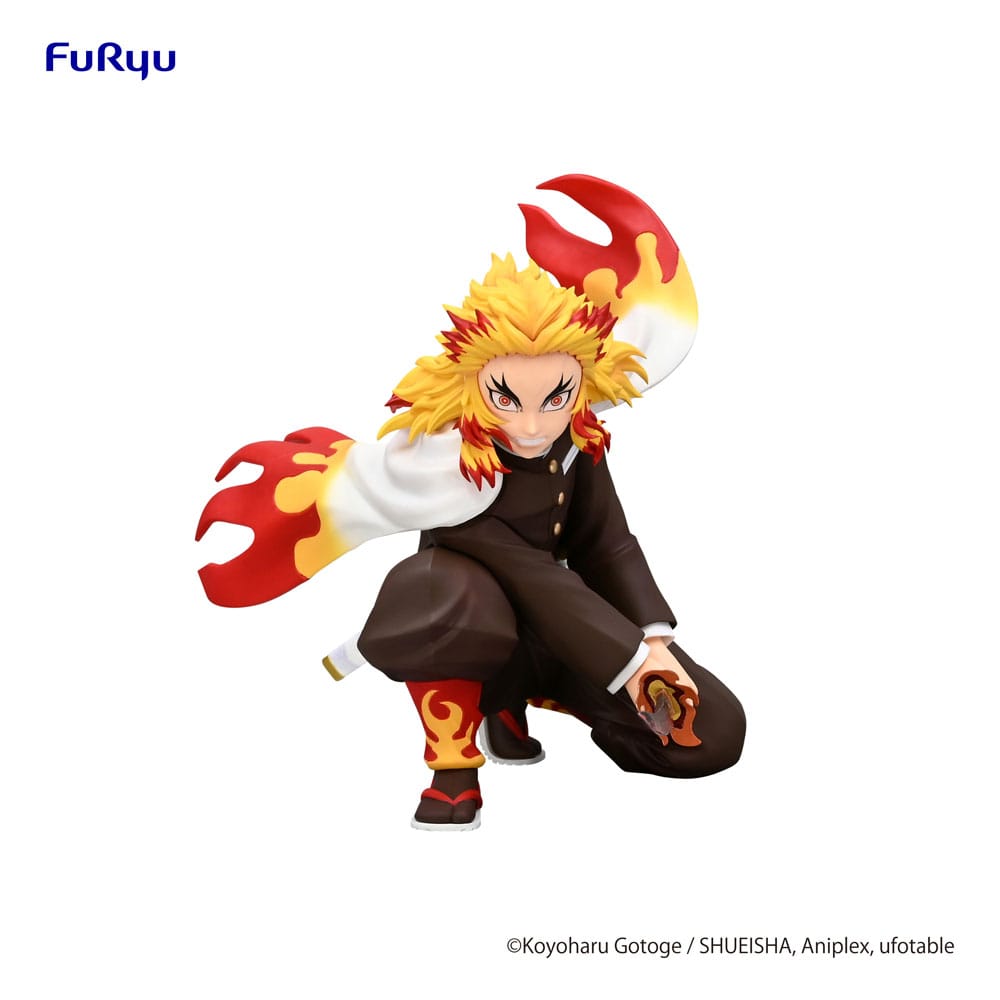 Demon Slayer: Kimetsu no Yaiba Nudestopper PVC Figur Rengoku Kyojuro Stridsversion 10 cm Furyu