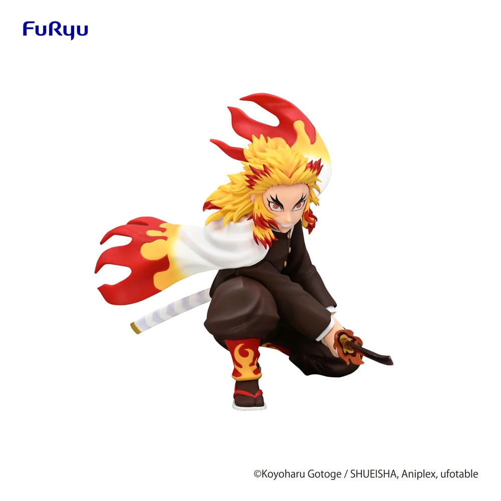 Demon Slayer: Kimetsu no Yaiba Nudestopper PVC Figur Rengoku Kyojuro Stridsversion 10 cm Furyu