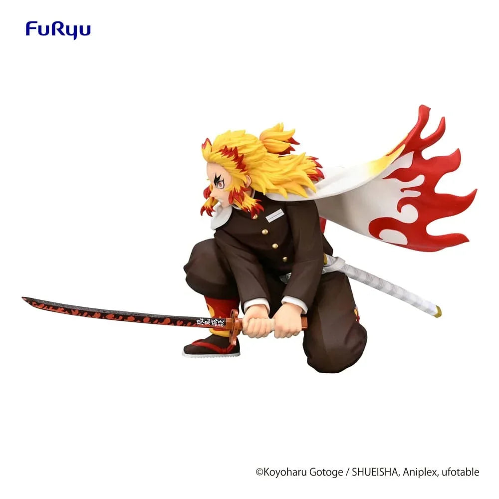 Demon Slayer: Kimetsu no Yaiba Nudestopper PVC Figur Rengoku Kyojuro Stridsversion 10 cm Furyu
