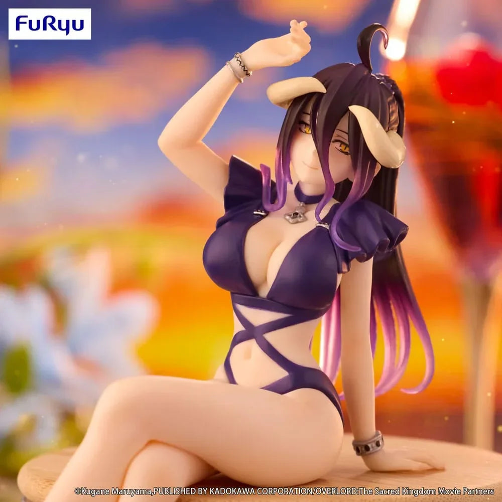 Overlord Noodle Stopper PVC Figur Albedo Swimsuit Dark Purple Color Ver. 16 cm Furyu