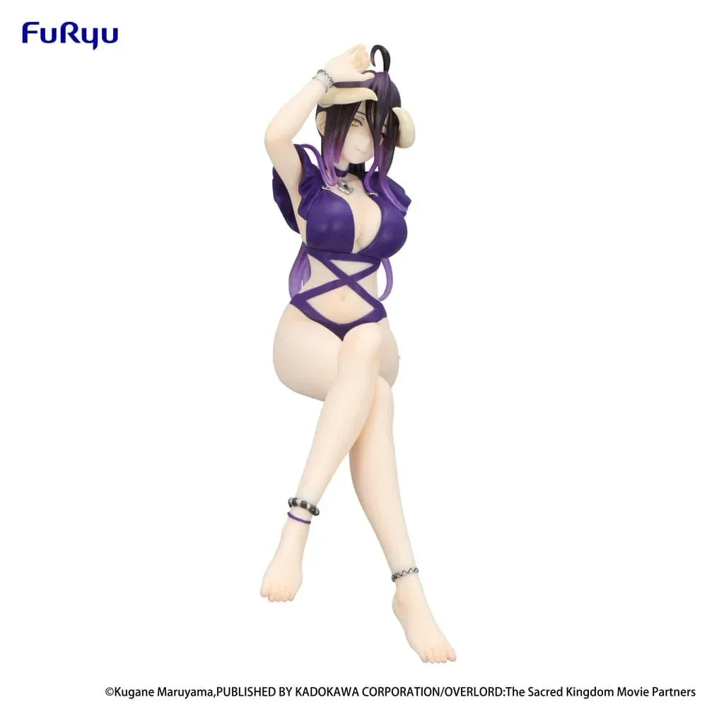 Overlord Noodle Stopper PVC Figur Albedo Swimsuit Dark Purple Color Ver. 16 cm Furyu