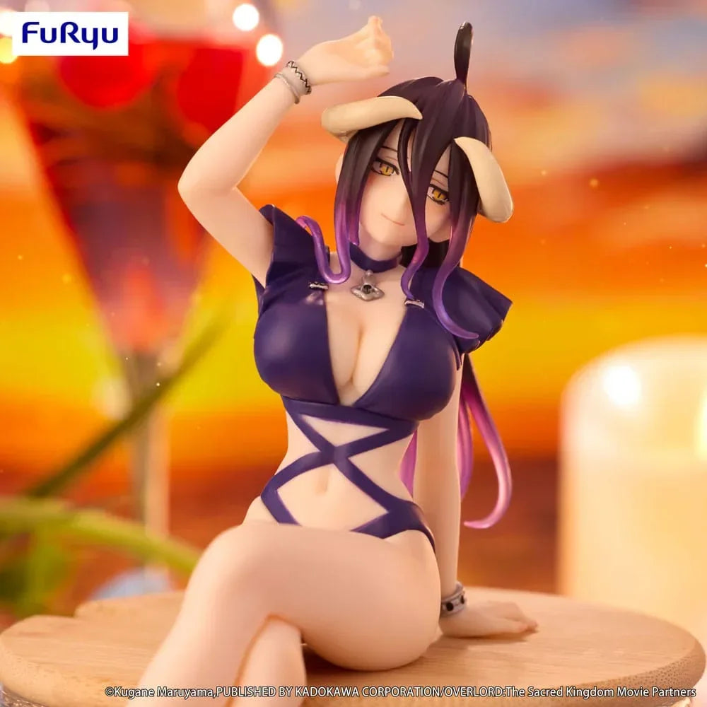 Overlord Noodle Stopper PVC Figur Albedo Swimsuit Dark Purple Color Ver. 16 cm Furyu