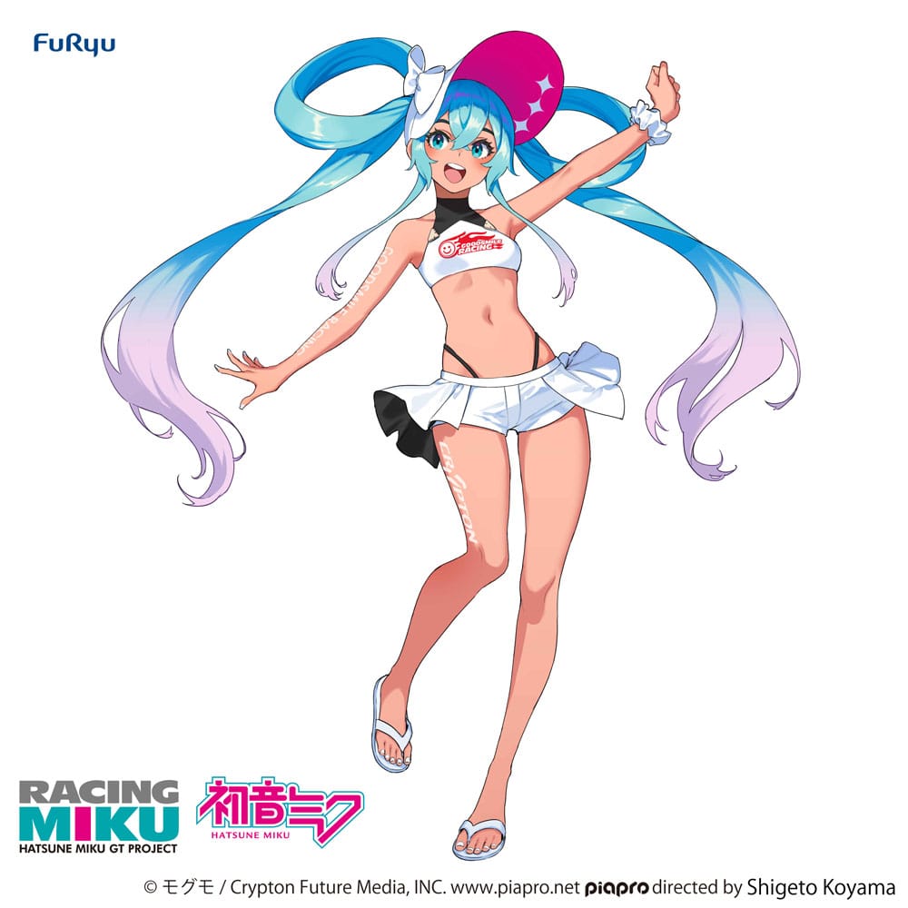 Hatsune Miku GT Project Trio-Try-iT PVC Figur Racing Miku 2024 Summer Holiday Ver. 23 cm Furyu
