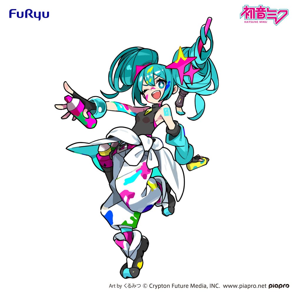 Hatsune Miku Trio-Try-iT PVC Figur Miku Paint Girl 19 cm Furyu