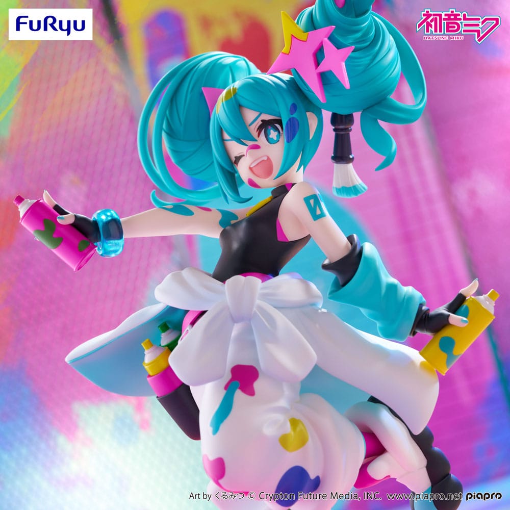 Hatsune Miku Trio-Try-iT PVC Figur Miku Paint Girl 19 cm Furyu
