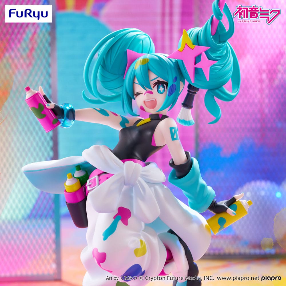 Hatsune Miku Trio-Try-iT PVC Figur Miku Paint Girl 19 cm Furyu