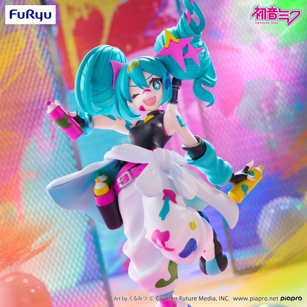Hatsune Miku Trio-Try-iT PVC Figur Miku Paint Girl 19 cm Furyu