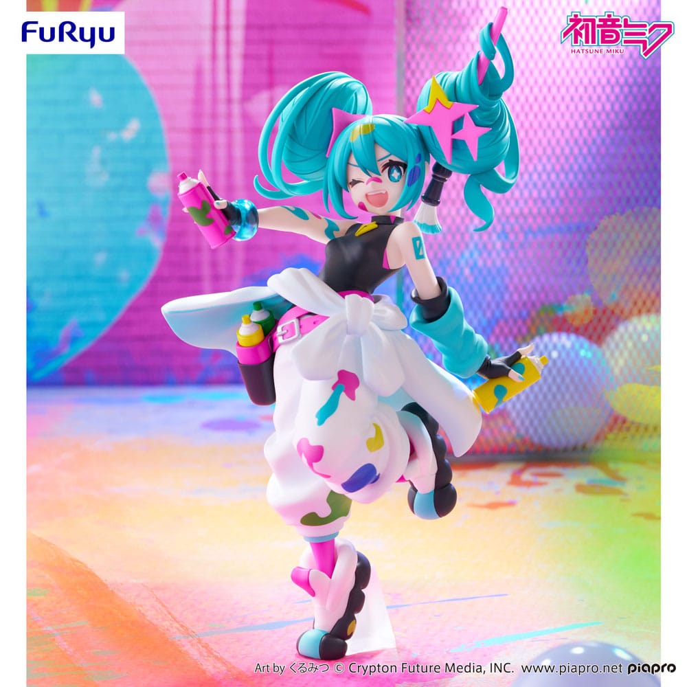 Hatsune Miku Trio-Try-iT PVC Figur Miku Paint Girl 19 cm Furyu