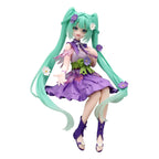 Hatsune Miku Noodle Stopper PVC Figur Flower Fairy Cosmos Lila Färg Ver. 14 cm Furyu