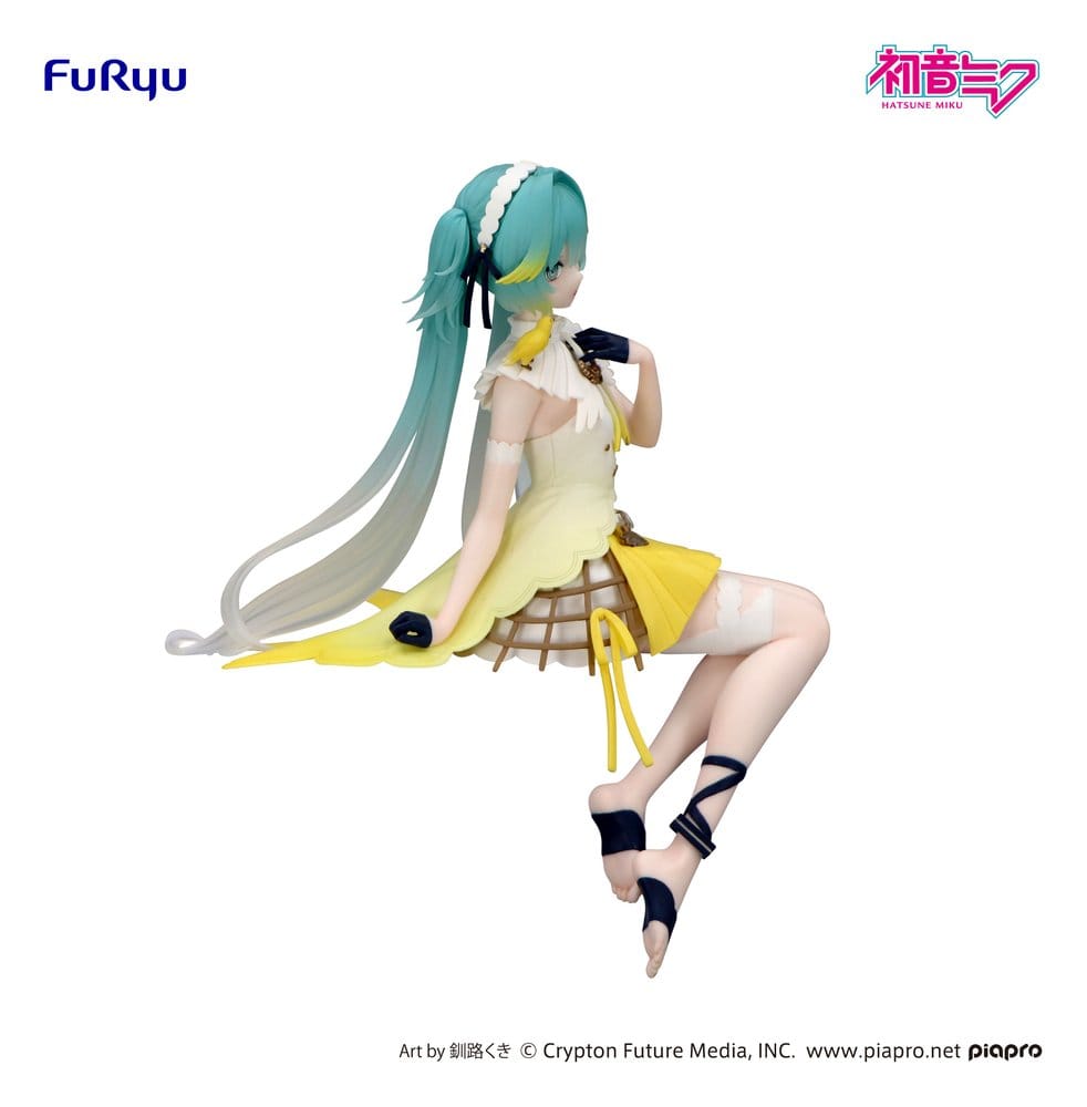 Hatsune Miku Nudelstoppare PVC-figur med kanariefågel Heo exklusiv 14 cm