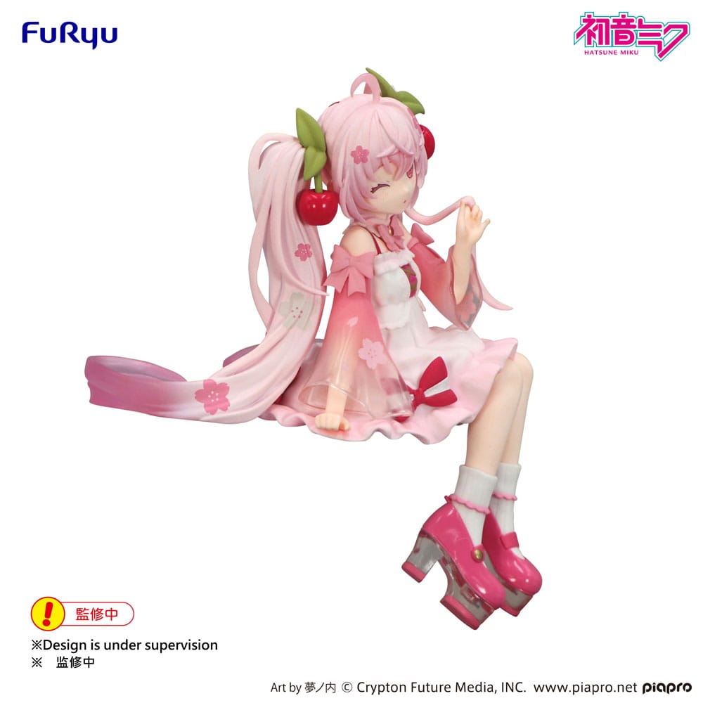 Hatsune Miku Noodle Stopper PVC Figur Sakura Miku 2025 Wink Ver. 14 cm Furyu