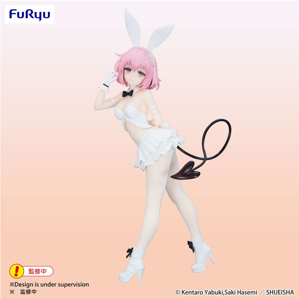 To Love-Ru Darkness BiCute Bunnies PVC Figur Momo Belia Deviluke Vit Färg Ver. 27 cm Furyu