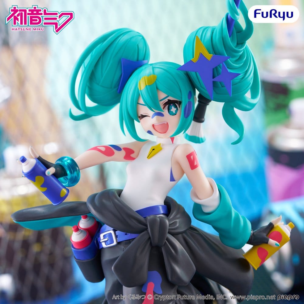 Hatsune Miku Muchute PVC Figur Paint Girl Another Color Ver. 23 cm
