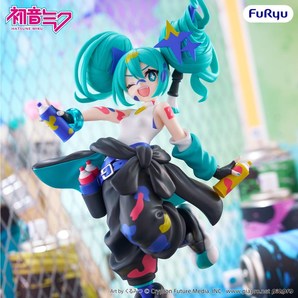 Hatsune Miku Muchute PVC-Figur Målad Flicka Andra Färg Ver. 23 cm