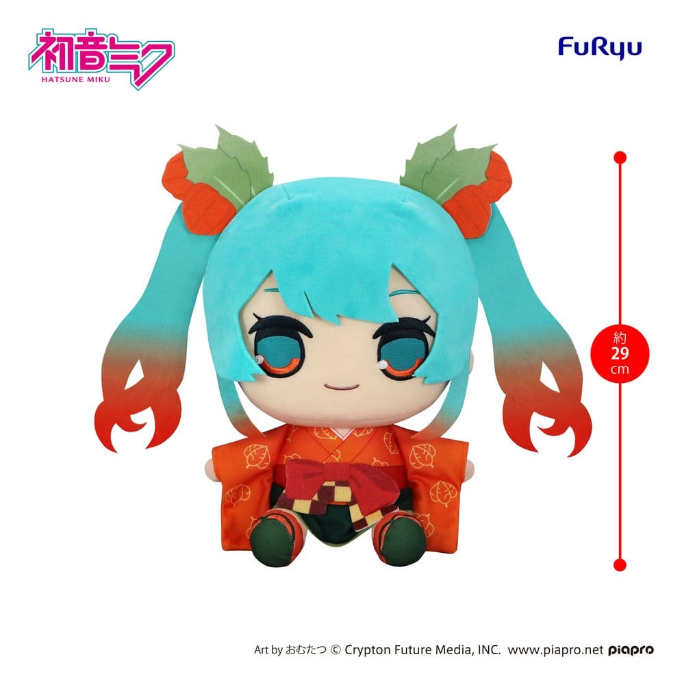 Hatsune Miku Kyurumaru Big gosedjur Flower Fairy Winter Cherry Ver. 29 cm