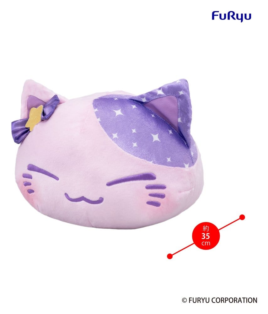 Nemuneko Cat Big gosedjur Purple 35 cm