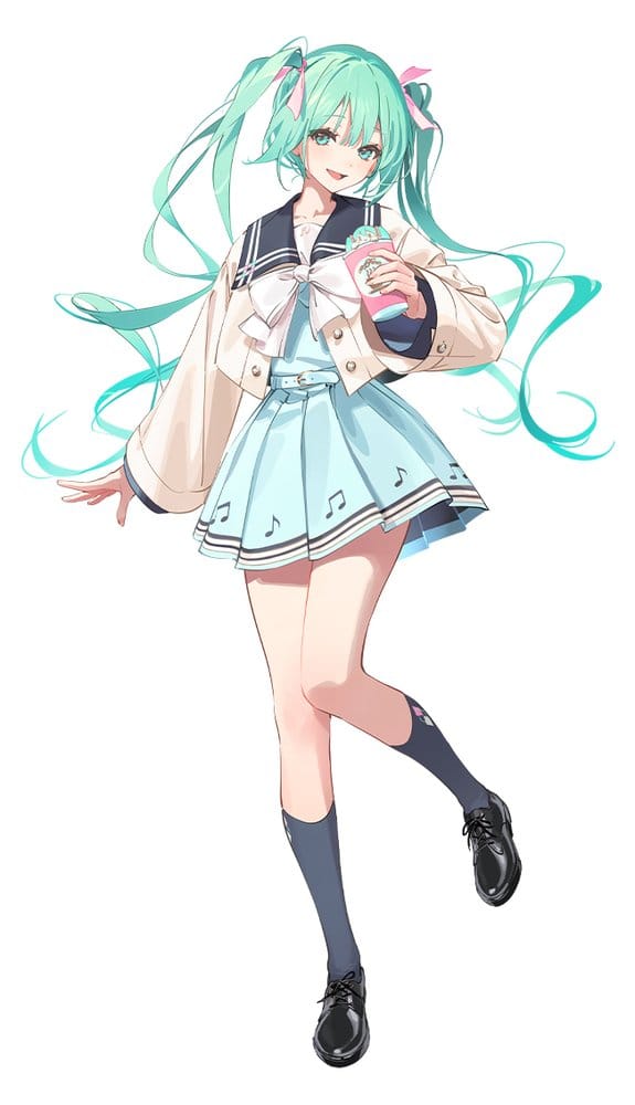 Hatsune Miku Sweet School Life PVC-figur Pure-version, 18 cm