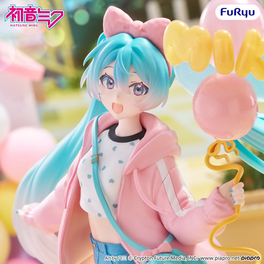 Hatsune Miku Muchute PVC-figur Tema Park Dejting Version 19 cm
