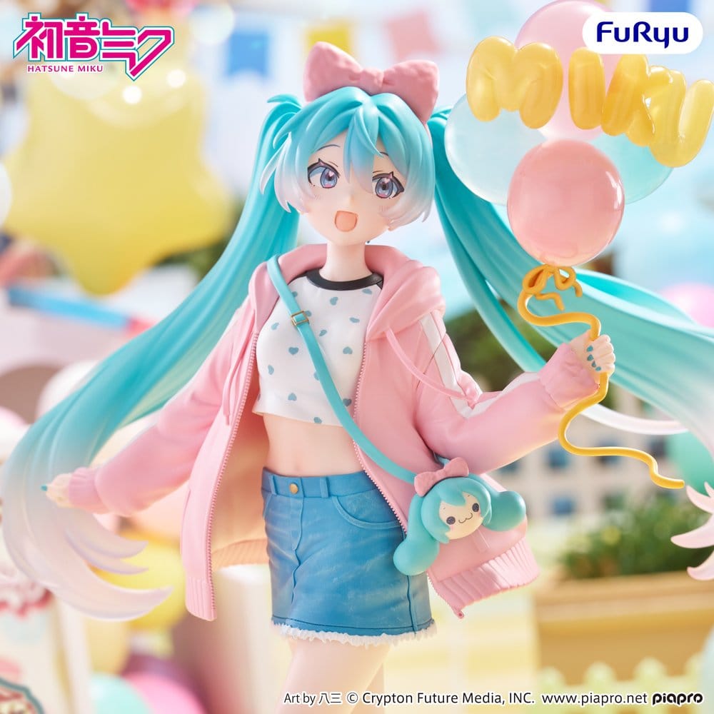 Hatsune Miku Muchute PVC-figur Tema Park Dejting Version 19 cm