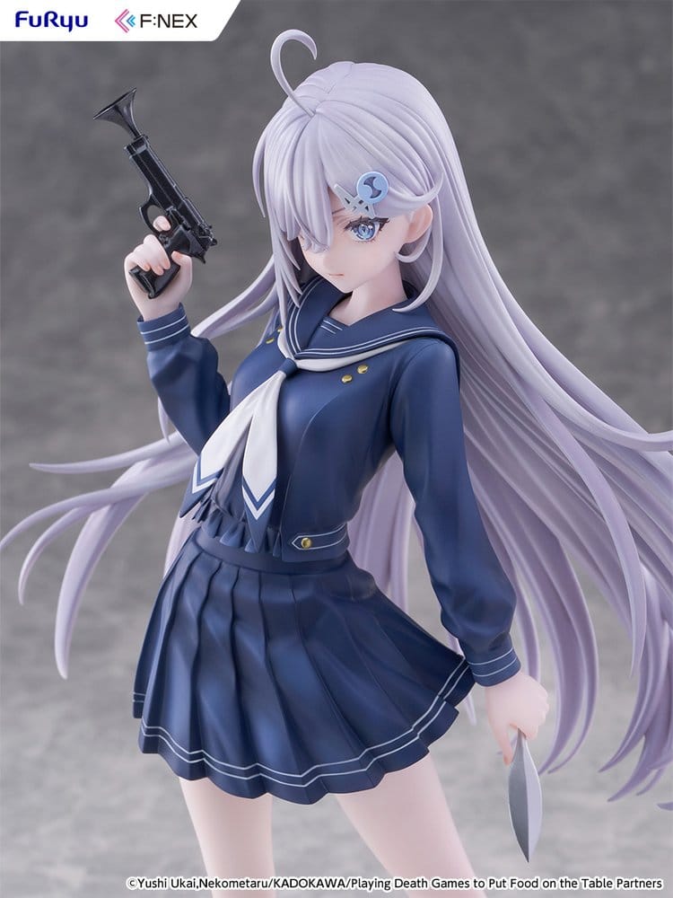 Play Dead Games to Get Food on the Table PVC Figure 1/7 Yuki School Uniform Version 24 cm