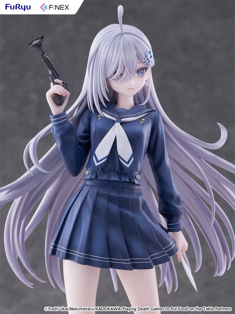 Play Dead Games to Get Food on the Table PVC Figure 1/7 Yuki School Uniform Version 24 cm