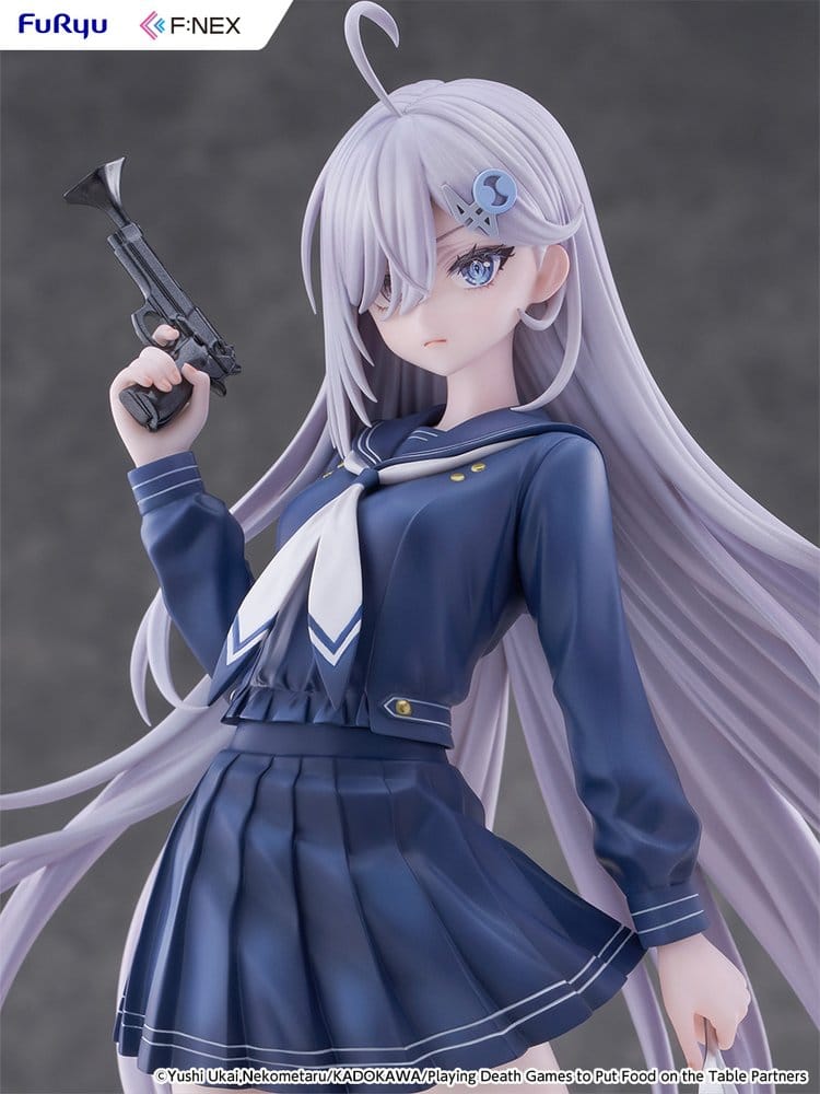 Play Dead Games to Get Food on the Table PVC Figure 1/7 Yuki School Uniform Version 24 cm