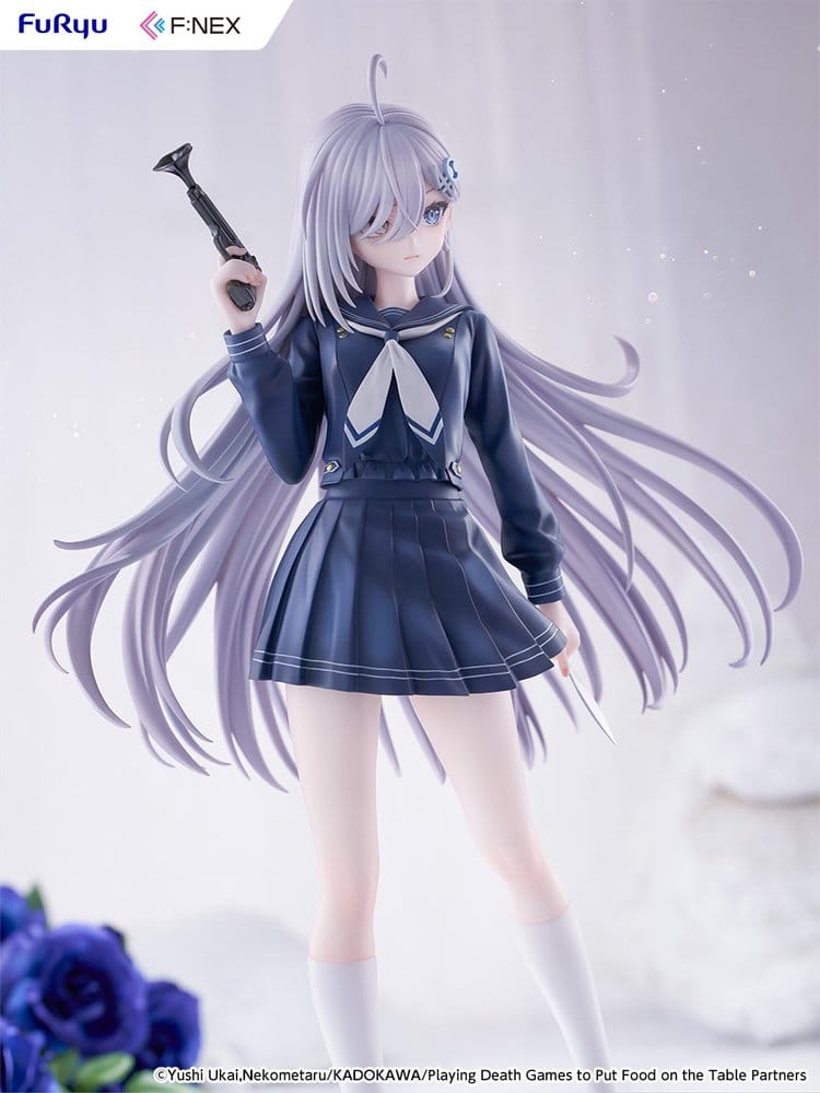 Play Dead Games to Get Food on the Table PVC Figure 1/7 Yuki School Uniform Version 24 cm