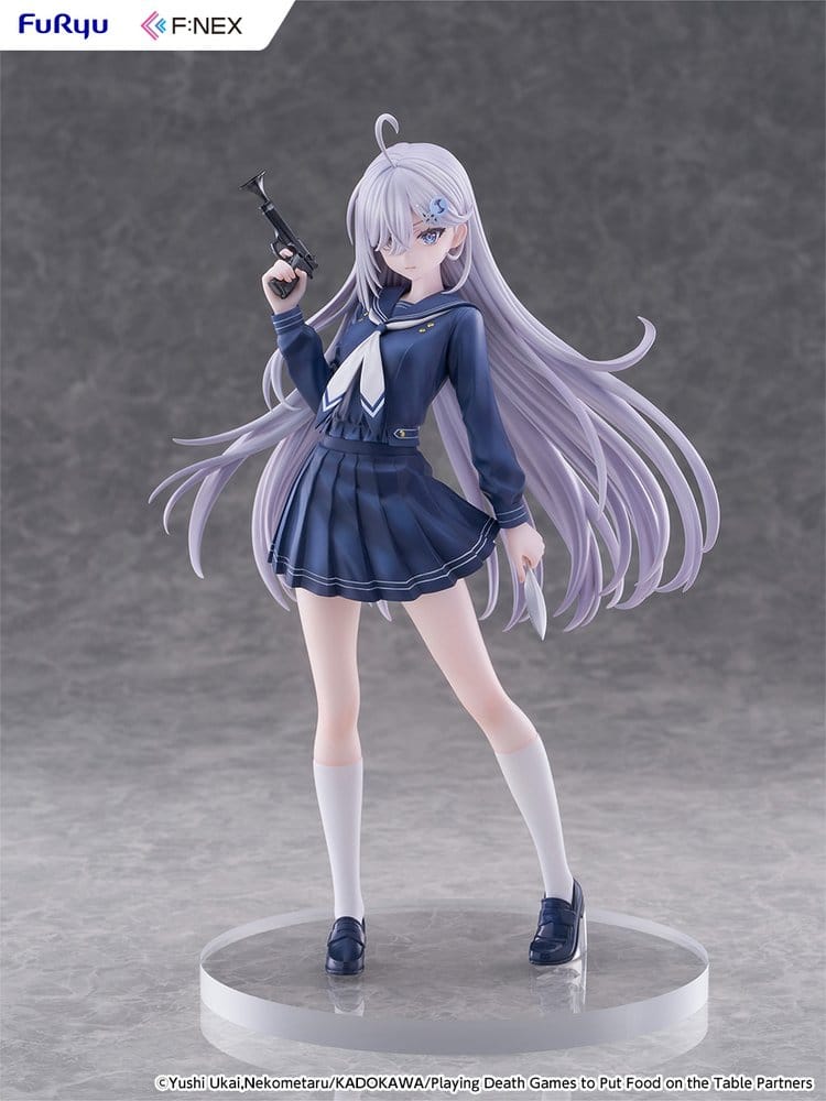 Play Dead Games to Get Food on the Table PVC Figure 1/7 Yuki School Uniform Version 24 cm