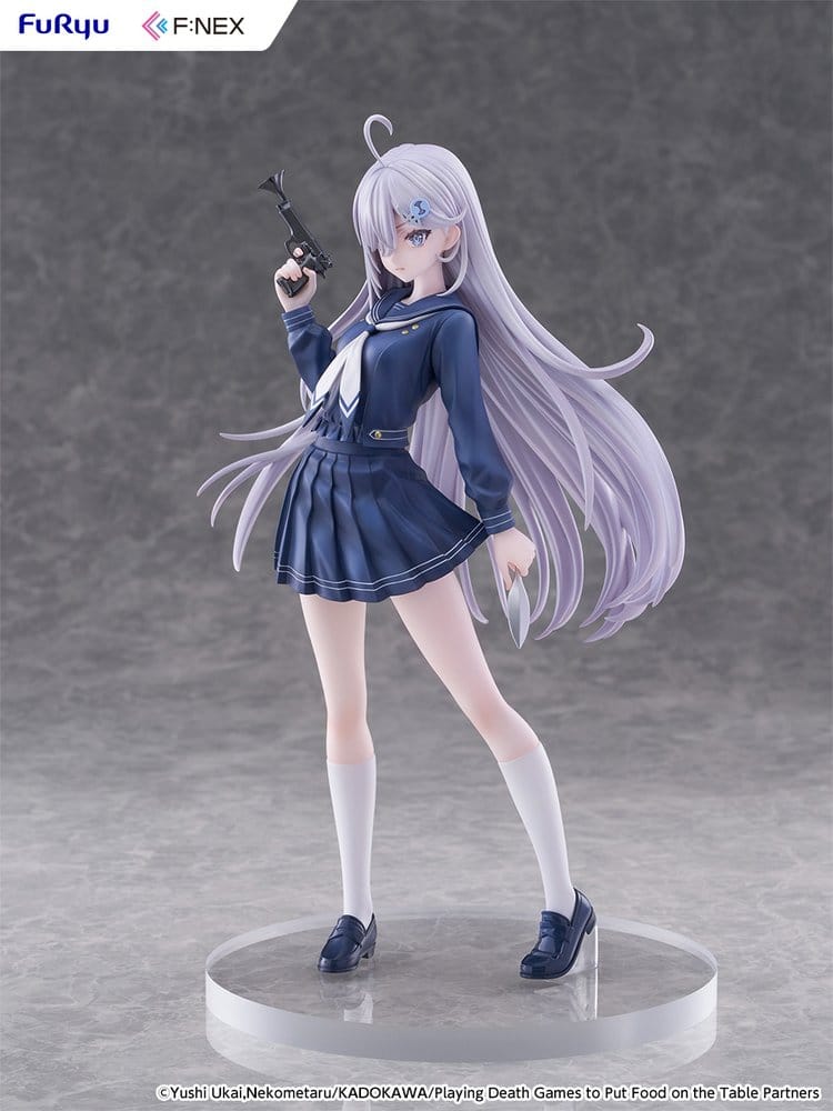 Play Dead Games to Get Food on the Table PVC Figure 1/7 Yuki School Uniform Version 24 cm