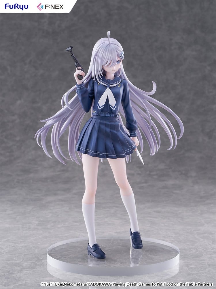 Play Dead Games to Get Food on the Table PVC Figure 1/7 Yuki School Uniform Version 24 cm