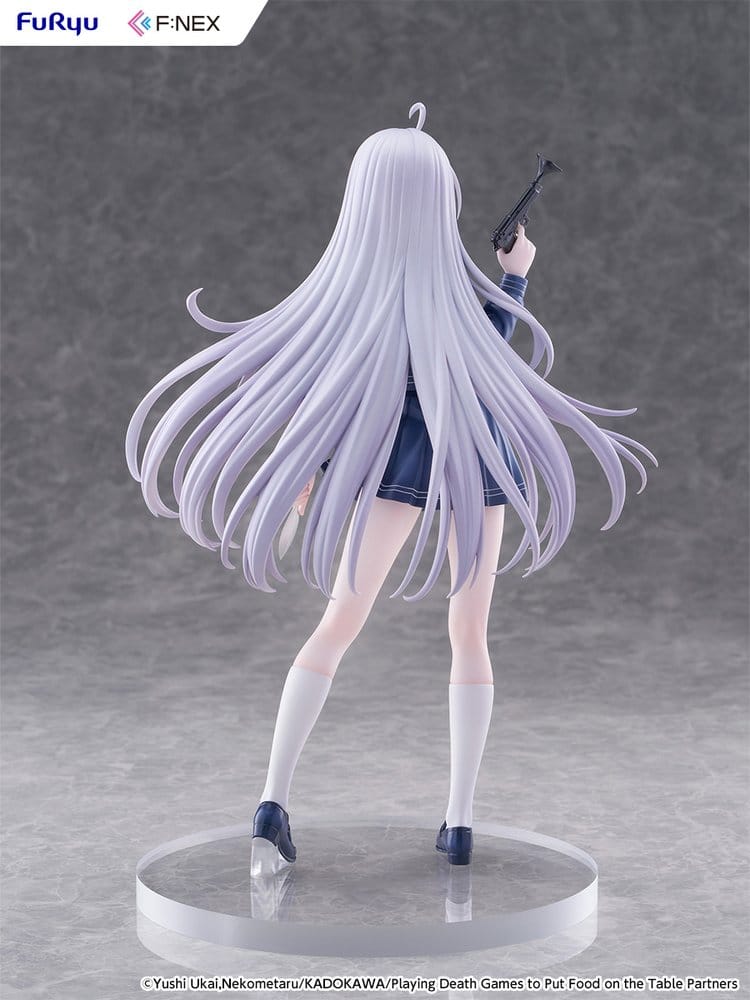 Play Dead Games to Get Food on the Table PVC Figure 1/7 Yuki School Uniform Version 24 cm