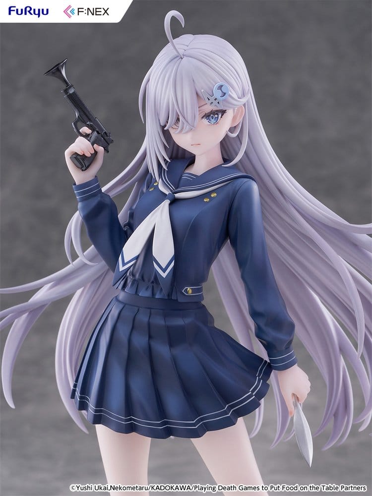 Play Dead Games to Get Food on the Table PVC Figure 1/7 Yuki School Uniform Version 24 cm