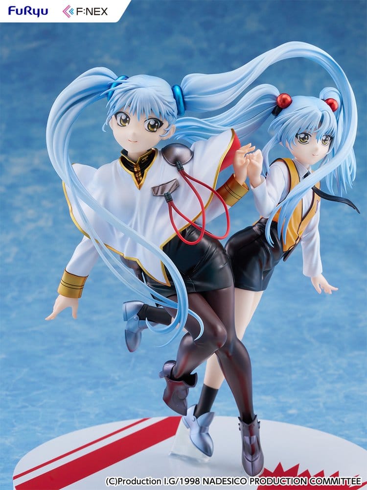 Nadesico filmen Mörkrets prins PVC-figur 1/7 Ruri Hoshino dubbel ruriruri version 22 cm