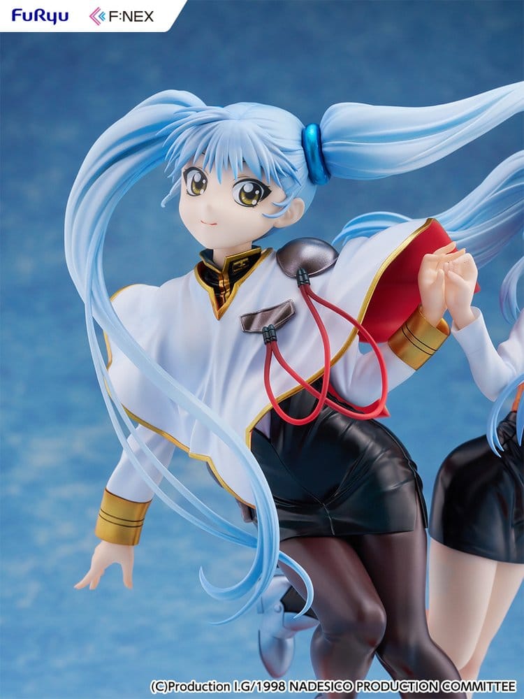 Nadesico filmen Mörkrets prins PVC-figur 1/7 Ruri Hoshino dubbel ruriruri version 22 cm