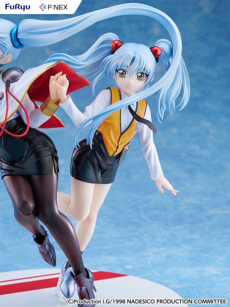 Nadesico filmen Mörkrets prins PVC-figur 1/7 Ruri Hoshino dubbel ruriruri version 22 cm