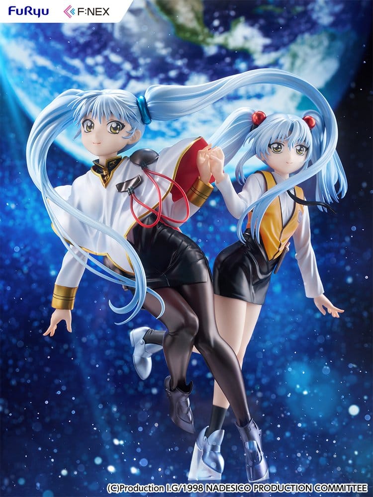 Nadesico filmen Mörkrets prins PVC-figur 1/7 Ruri Hoshino dubbel ruriruri version 22 cm