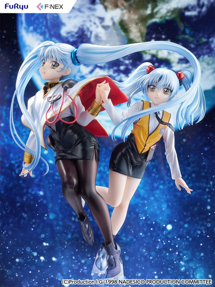 Nadesico filmen Mörkrets prins PVC-figur 1/7 Ruri Hoshino dubbel ruriruri version 22 cm