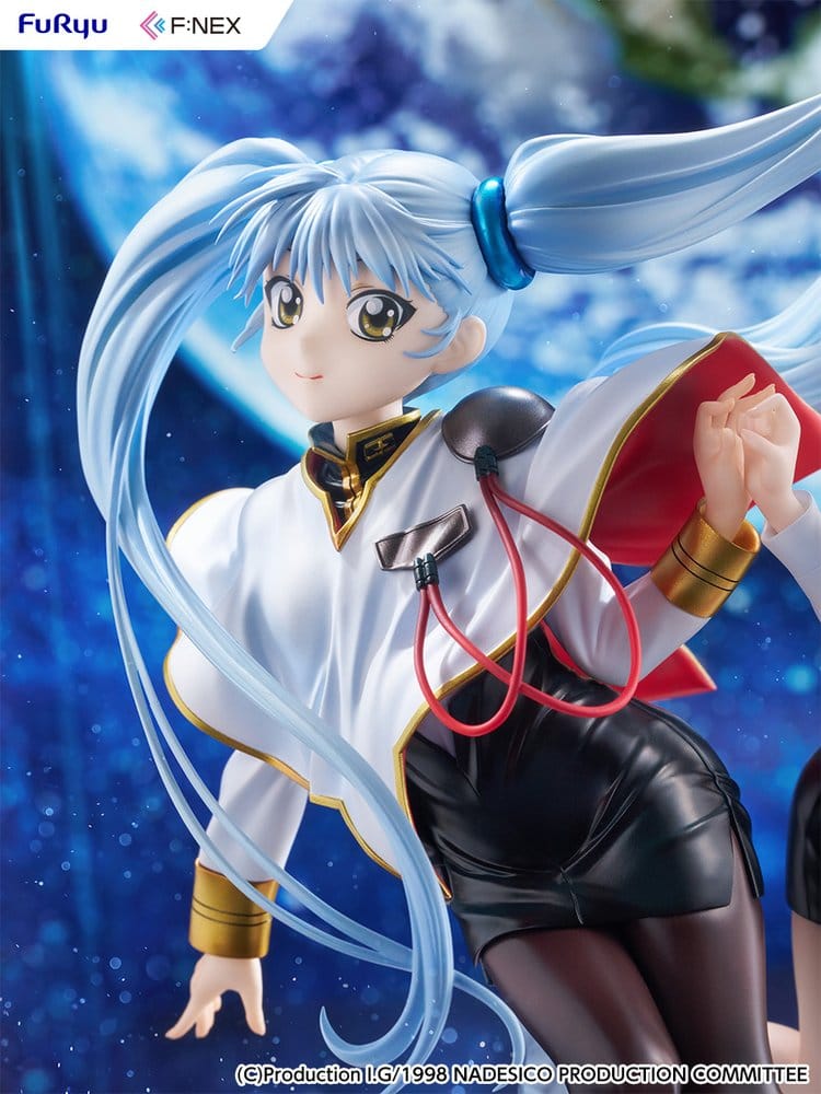 Nadesico filmen Mörkrets prins PVC-figur 1/7 Ruri Hoshino dubbel ruriruri version 22 cm