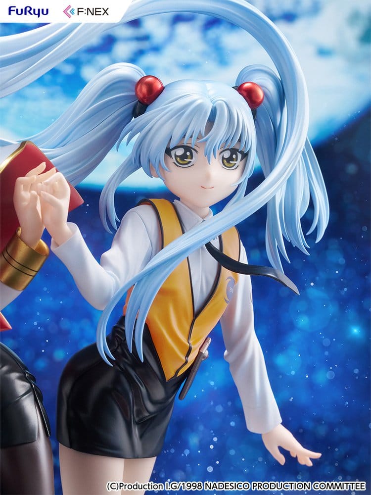 Nadesico filmen Mörkrets prins PVC-figur 1/7 Ruri Hoshino dubbel ruriruri version 22 cm