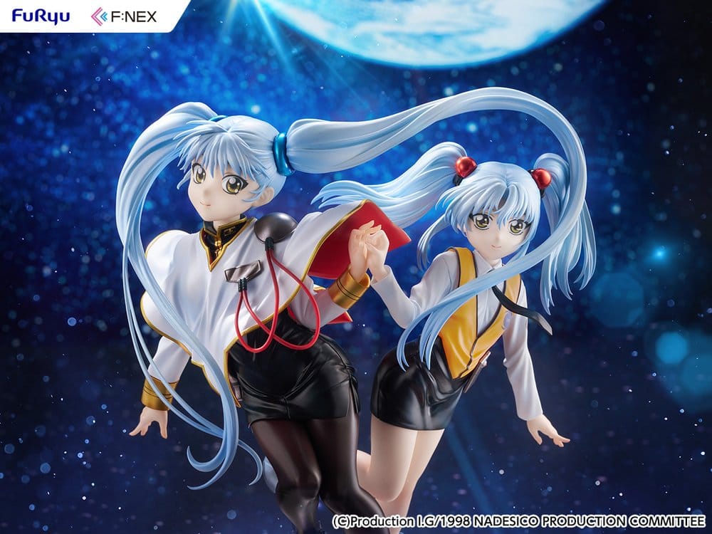 Nadesico filmen Mörkrets prins PVC-figur 1/7 Ruri Hoshino dubbel ruriruri version 22 cm