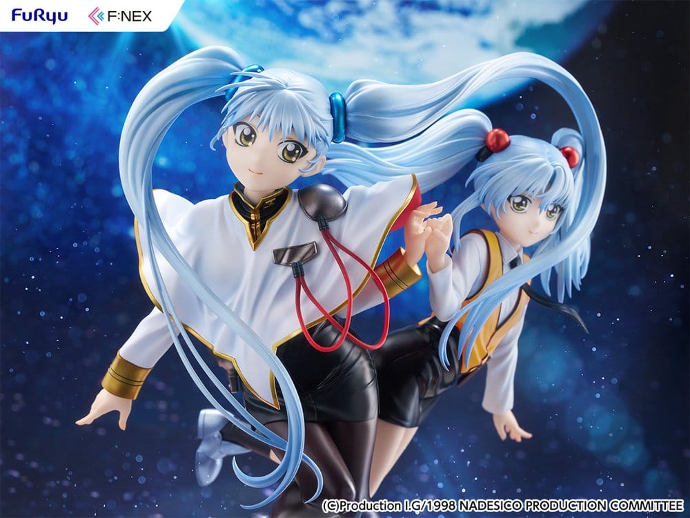 Nadesico filmen Mörkrets prins PVC-figur 1/7 Ruri Hoshino dubbel ruriruri version 22 cm