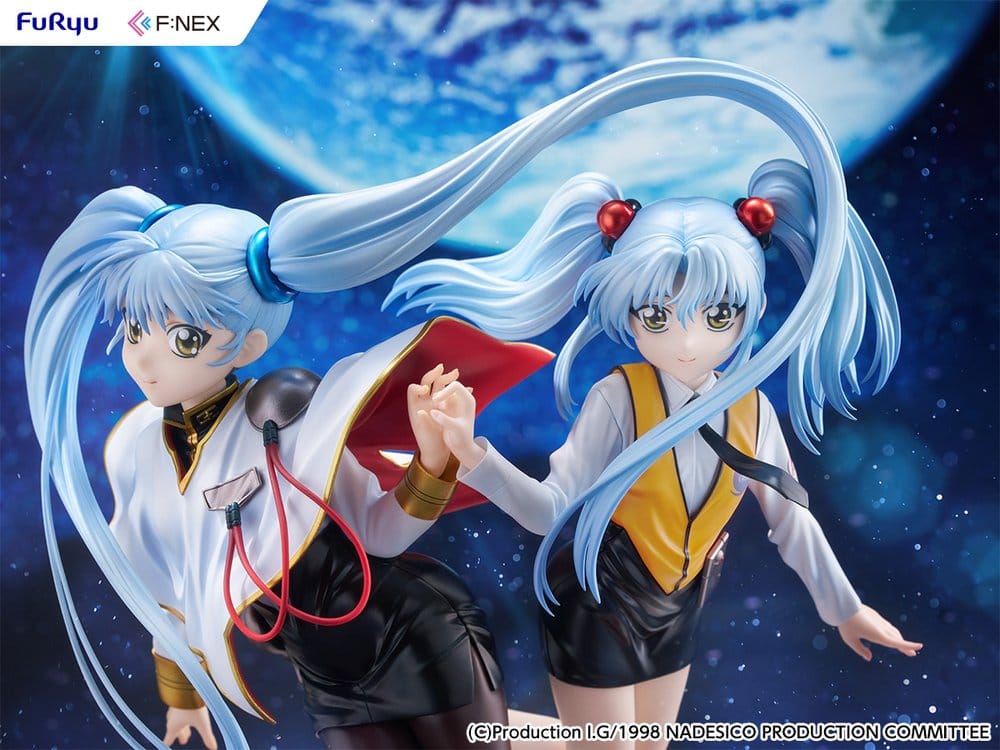 Nadesico filmen Mörkrets prins PVC-figur 1/7 Ruri Hoshino dubbel ruriruri version 22 cm