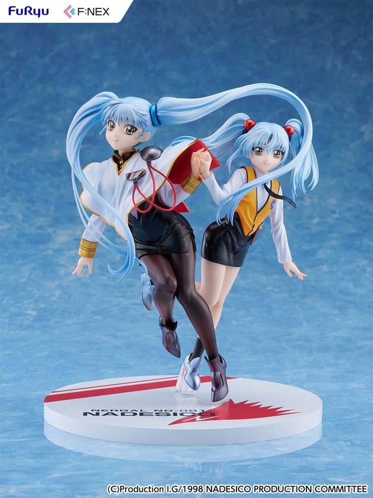 Nadesico filmen Mörkrets prins PVC-figur 1/7 Ruri Hoshino dubbel ruriruri version 22 cm